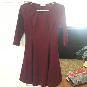 Burgundy Everly Dress